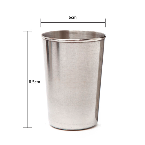 Set de 4 Vasos de Aluminio con Estuche