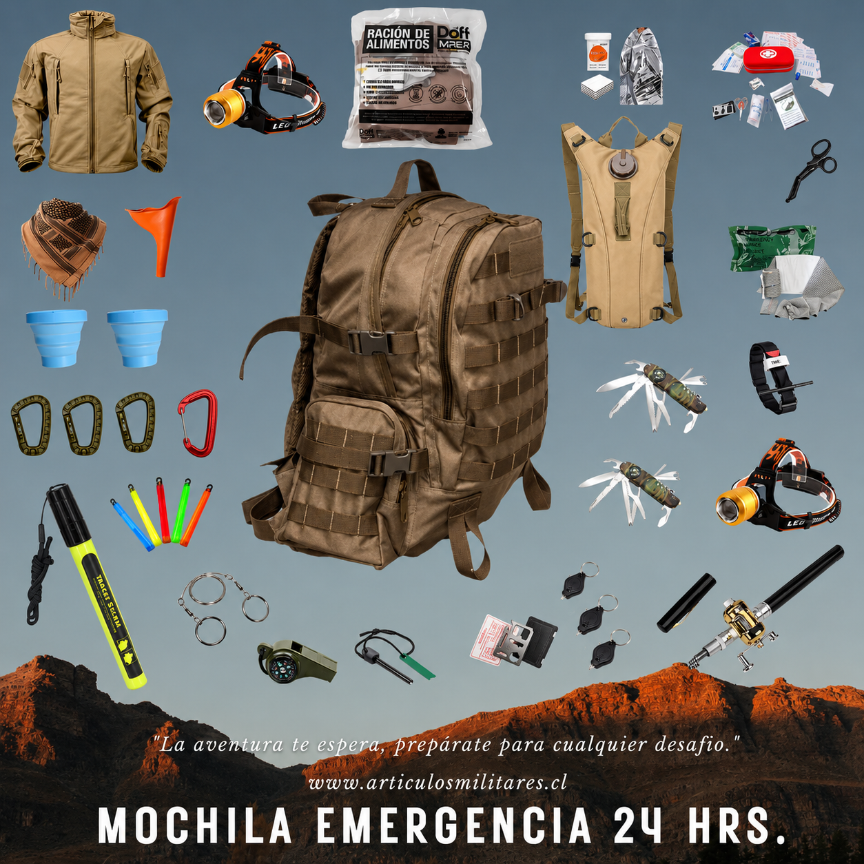 Mochila de Emergencia 24 Horas