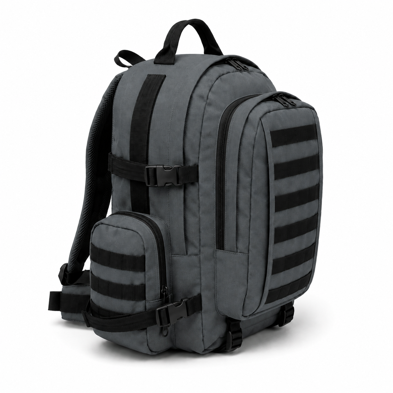 Mochila Táctica Outdoor 65L (Modelo 3) Gris · Fabricación Nacional