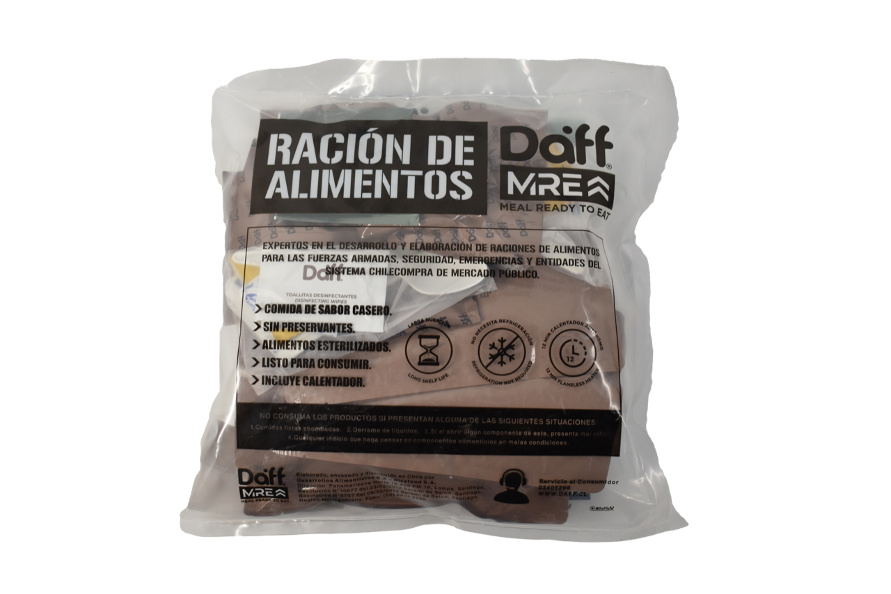 Ración de Supervivencia 24 Hrs – Menú 2 · Vence 2030