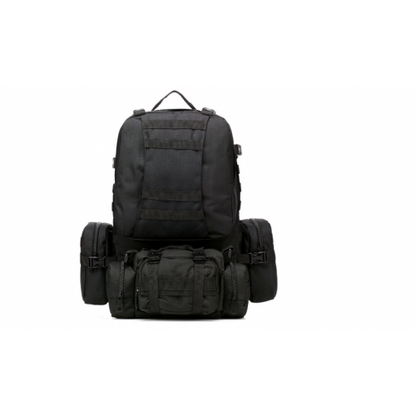 Mochila Táctica Importada 65 Litros con 2 Pouch y Banano