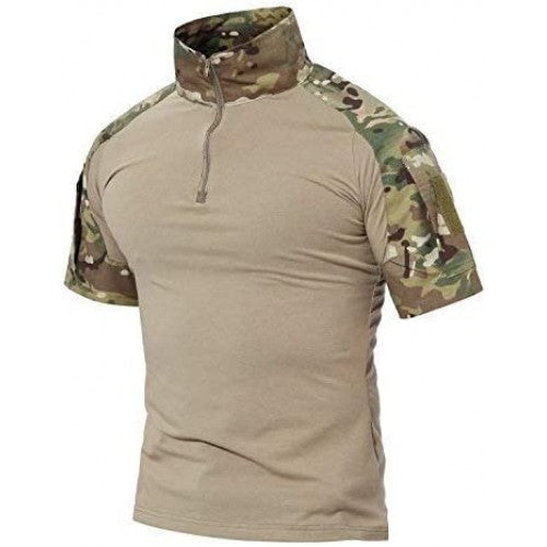 Polera Táctica Manga Corta · Multicam