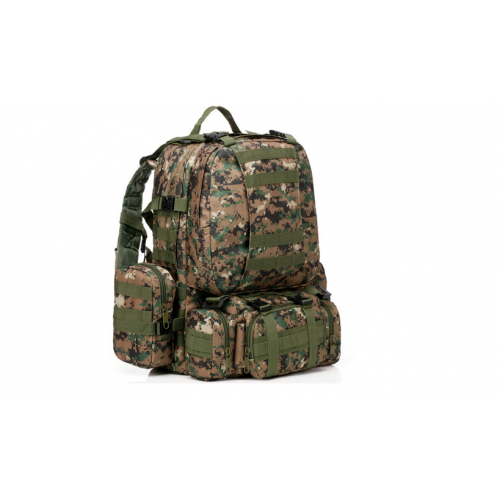 Mochila Táctica Importada 65 Litros con 2 Pouch y Banano