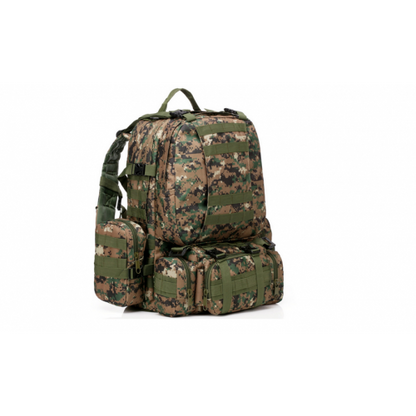 Mochila Táctica Importada 65 Litros con 2 Pouch y Banano