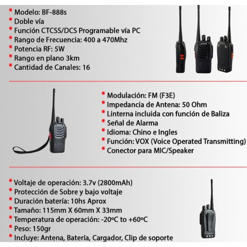 Radio UHF Baofeng BF-888S