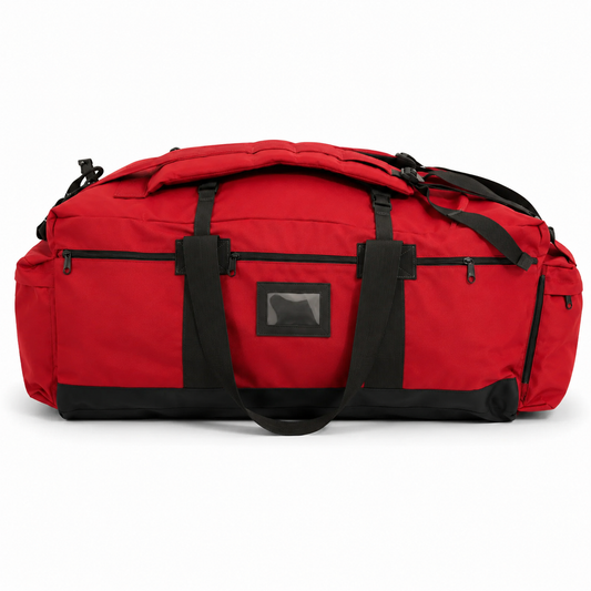 Mochila + Bolso Outdoor 90L Doble Finalidad Rojo · Fabricación Nacional