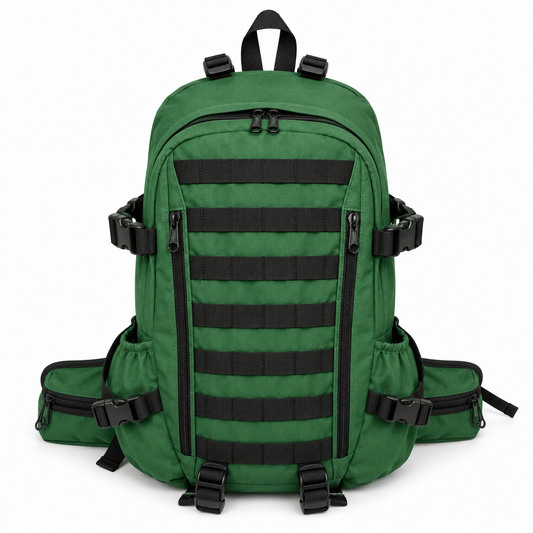 Mochila Táctica Outdoor 35L (Modelo 1) Verde · Fabricación Nacional