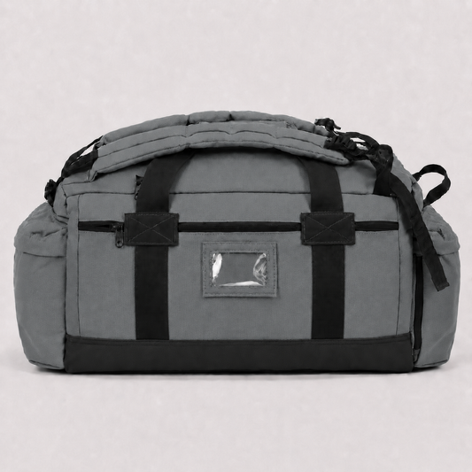 Mochila + Bolso Outdoor 65L Doble Finalidad Gris · Fabricación Nacional