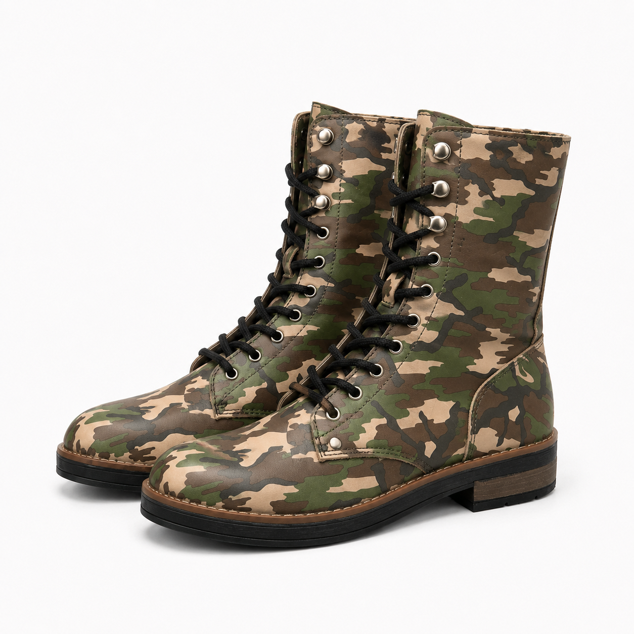 Botas de Mujer de Cuero · Mimetismo · Fabricación Nacional