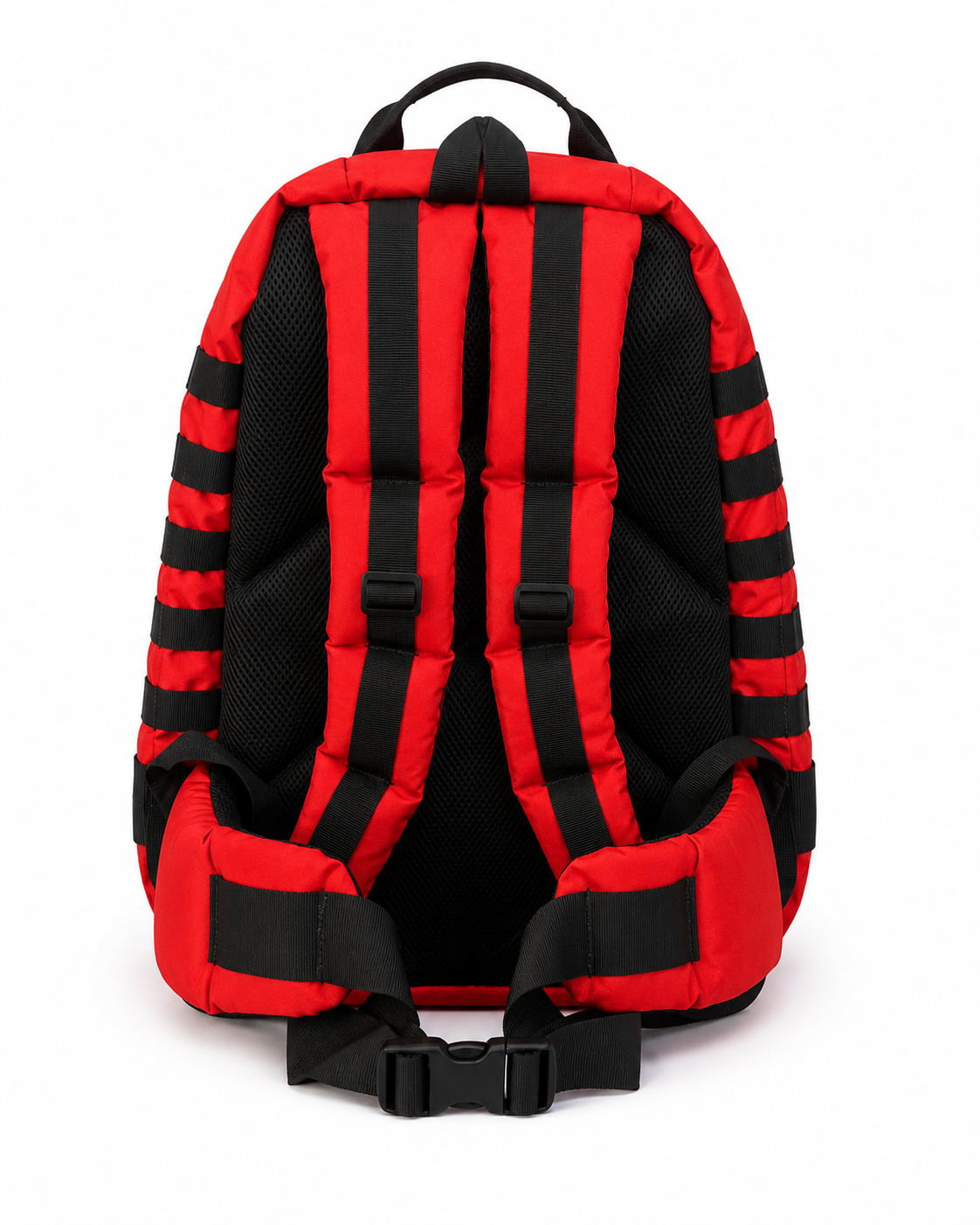 Mochila Táctica de Primeros Auxilios Modular Roja con Interior Aluminizado y Cruz Negra