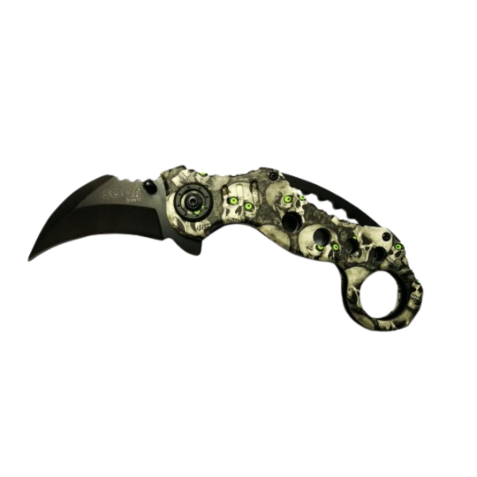 Cuchillo Karambit de Acero Inoxidable · Plomo