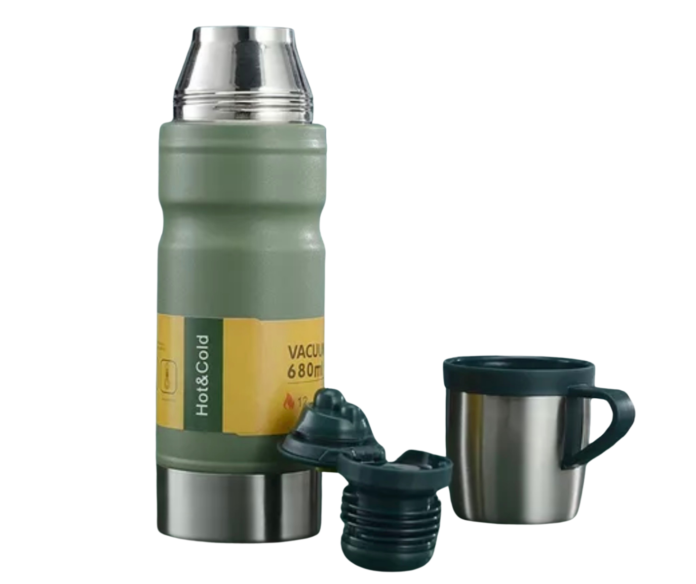 Termo de Acero Inoxidable Camping Vacuum Cup - 680 ml