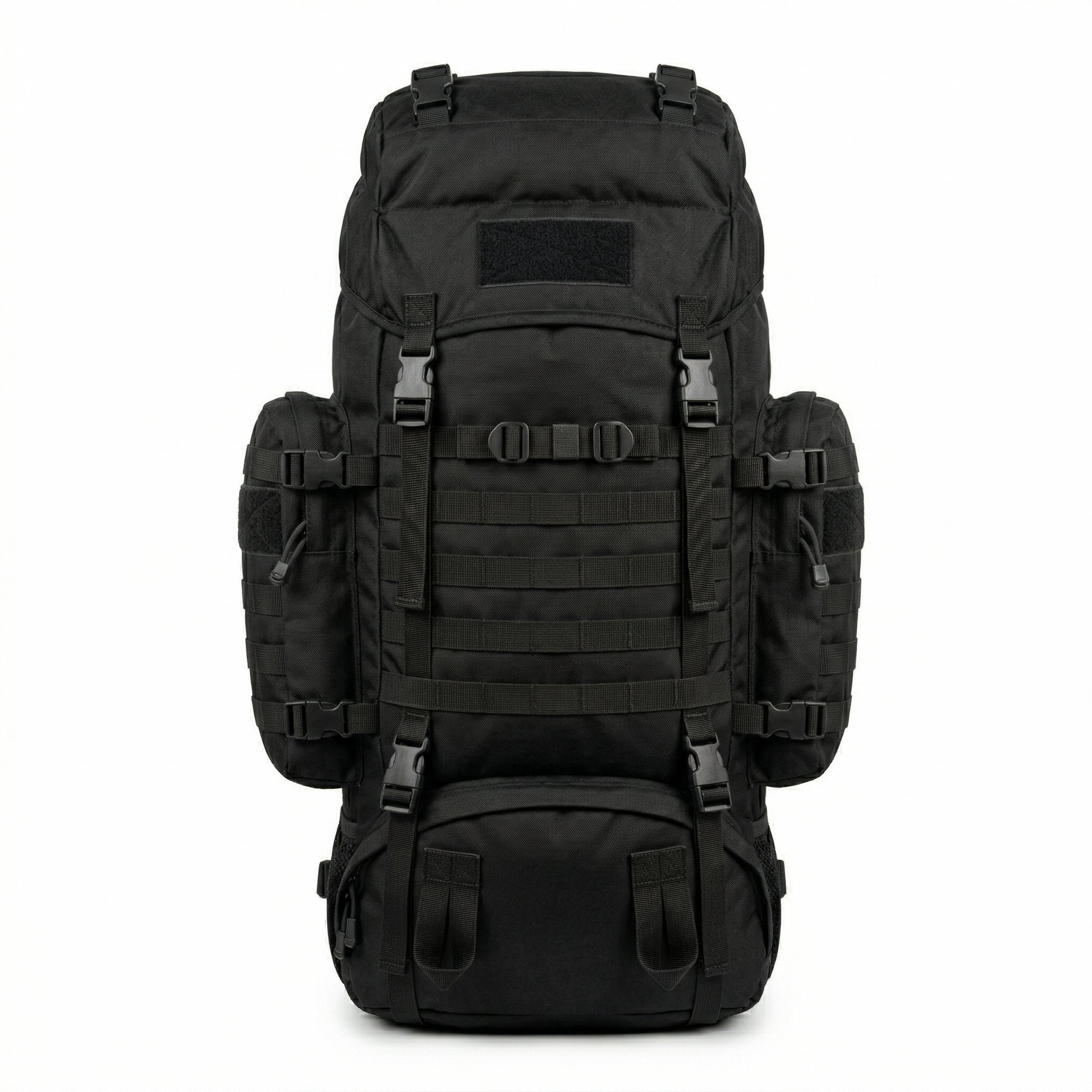 Mochila Táctica Outdoor 90L Cordura 1000D negra fabricación nacional