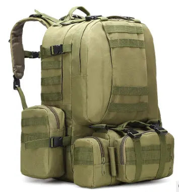 Mochila Táctica Importada 65 Litros con 2 Pouch y Banano