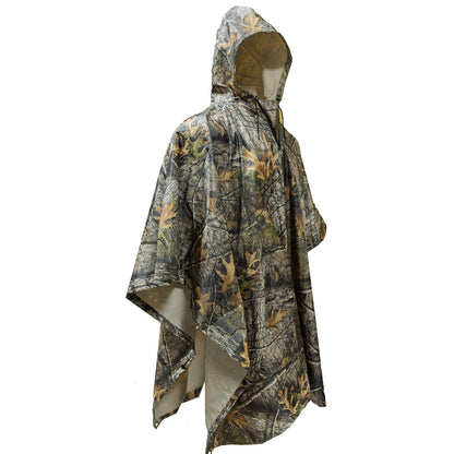 Poncho o Capa para Lluvia Camuflado – Impermeable y Multifuncional