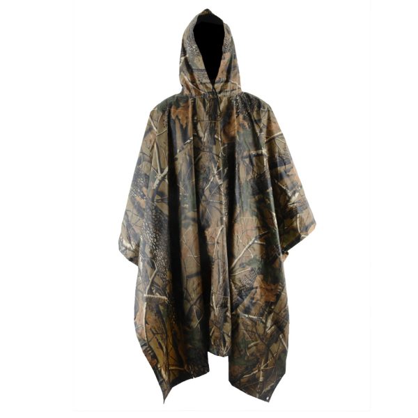 Poncho o Capa para Lluvia Camuflado – Impermeable y Multifuncional