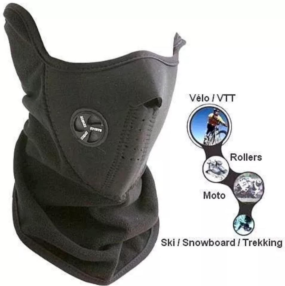 Máscara Facial Térmica de Neopreno con Cuello Polar