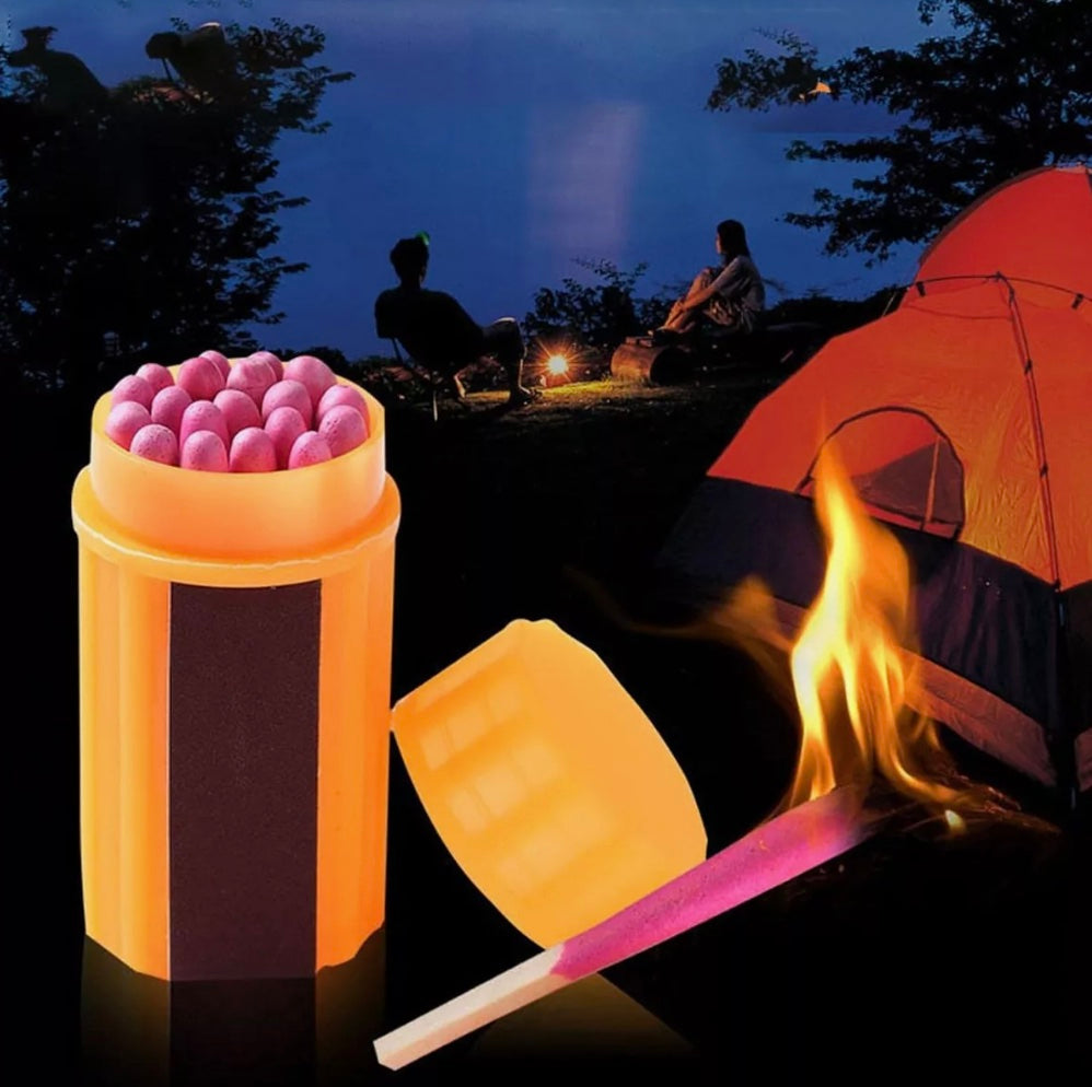 Fósforos para Camping Resistentes al Agua y Viento