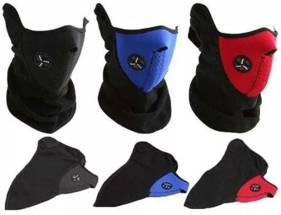 Máscara Facial Térmica de Neopreno con Cuello Polar