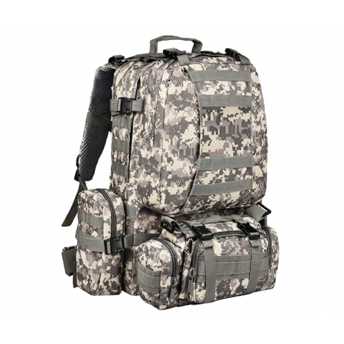 Mochila Táctica Importada 65 Litros con 2 Pouch y Banano