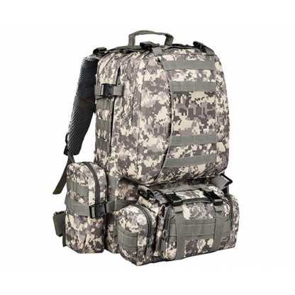 Mochila Táctica Importada 65 Litros con 2 Pouch y Banano