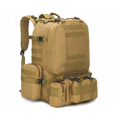 Mochila Táctica Importada 65 Litros con 2 Pouch y Banano