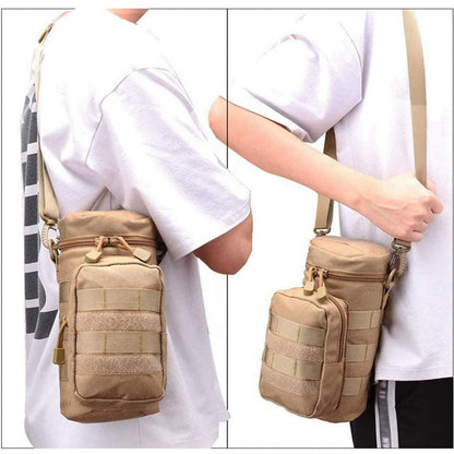 Pouch Porta Botella Táctico · Sistema MOLLE