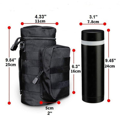 Pouch Porta Botella Táctico · Sistema MOLLE