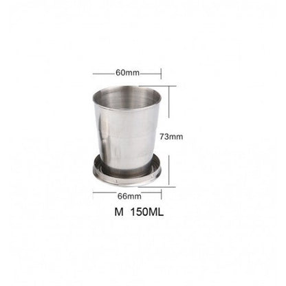 Vaso Plegable de Acero Inoxidable 150 ml
