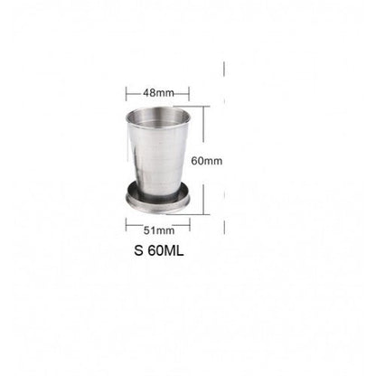 Vaso Plegable de Acero Inoxidable 60 ml