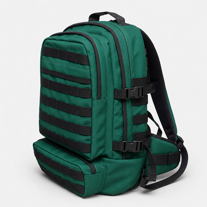 Mochila Táctica Outdoor 40L (Modelo 2) Verde · Fabricación Nacional
